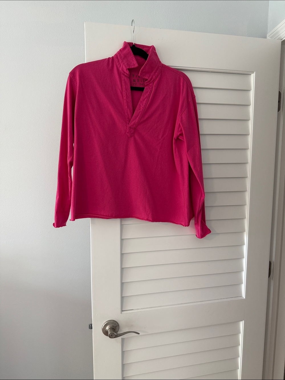Frank & Eileen Patrick Hot Pink Long-Sleeve pullover size XS